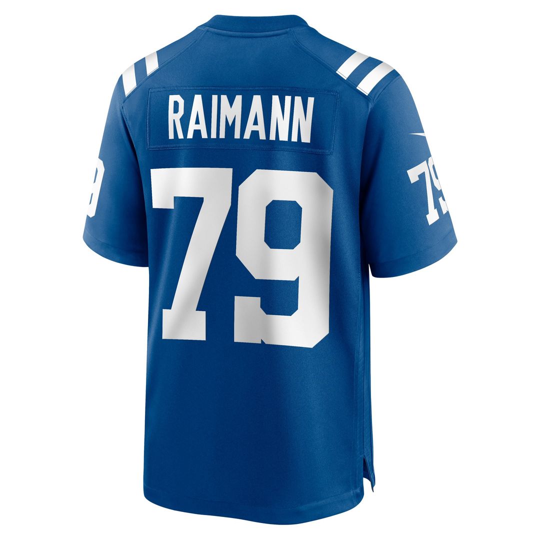 Bernhard Raimann Indianapolis Colts Nike Royal Player Game Jersey