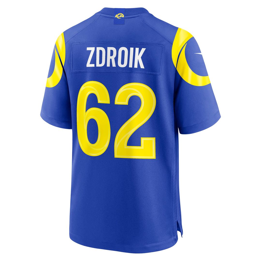 Payton Zdroik Los Angeles Rams Nike Royal Game Jersey