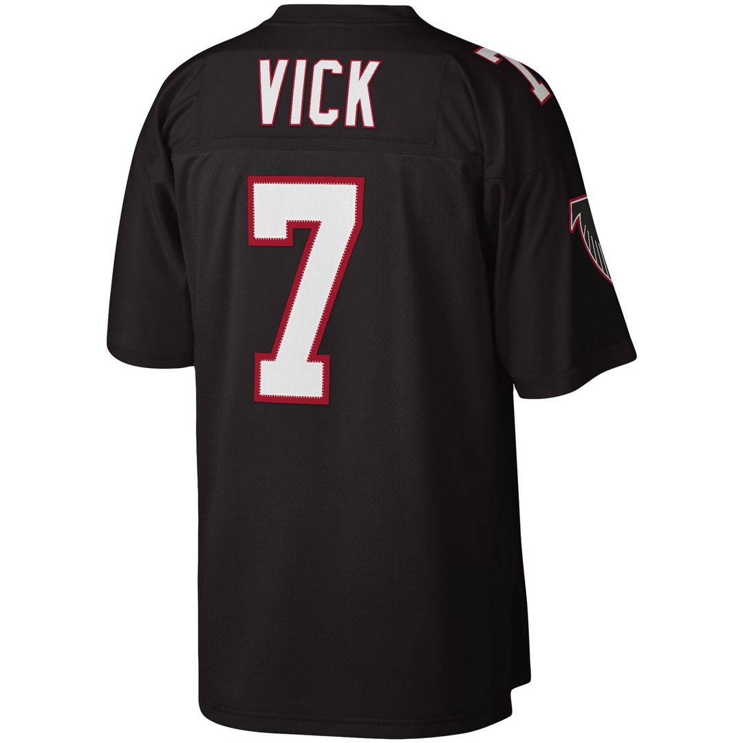 Michael Vick Atlanta Falcons Mitchell & Ness Black Legacy Replica Jersey