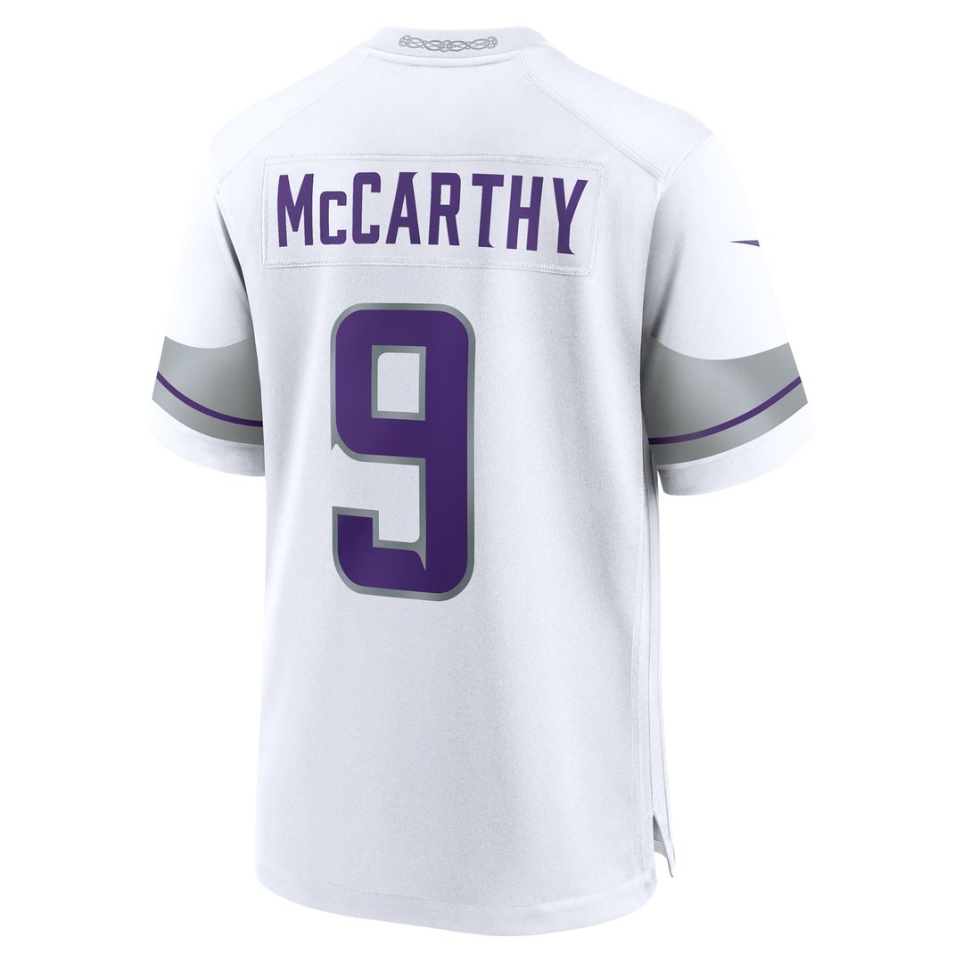 J.J. McCarthy Minnesota Vikings Nike Purple Player Game Jersey