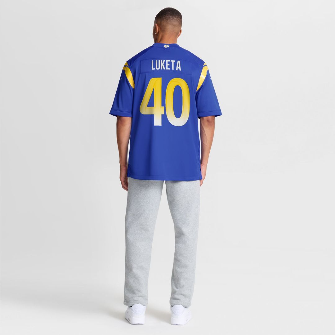 Jesse Luketa Los Angeles Rams Nike Royal Team Game Jersey