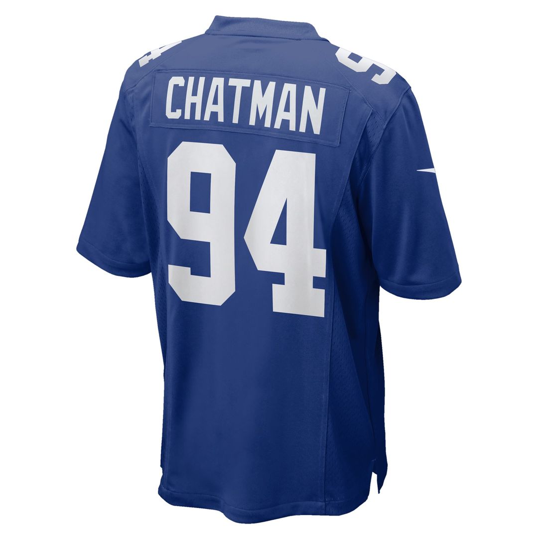 Elijah Chatman New York Giants Nike Royal Team Game Jersey