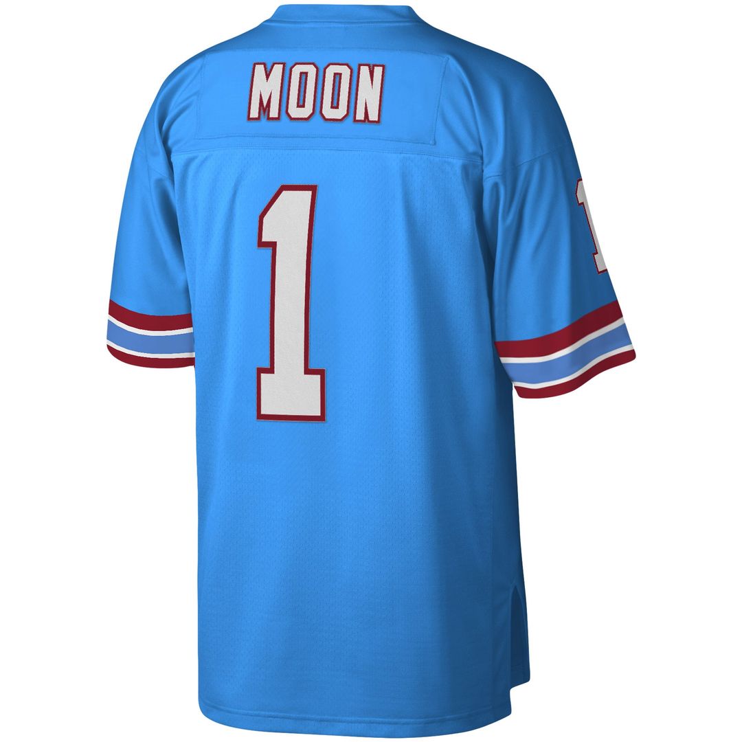 Warren Moon Houston Oilers Mitchell & Ness Light Blue Legacy Replica Jersey