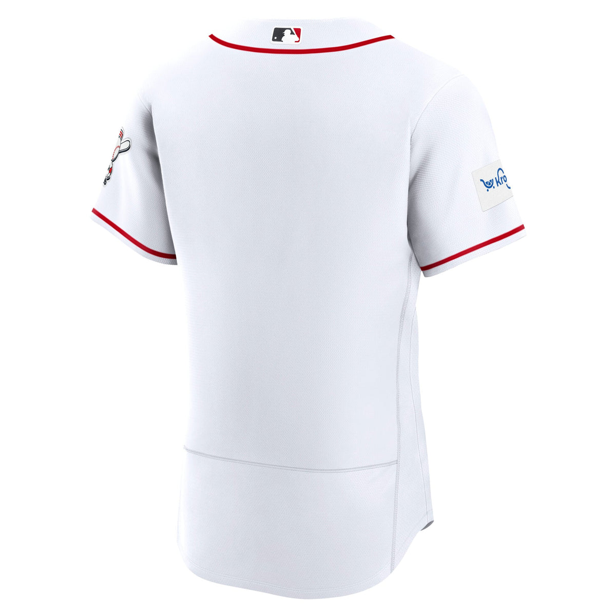 Cincinnati Reds Nike White Home Sponsor Patch Authentic Jersey