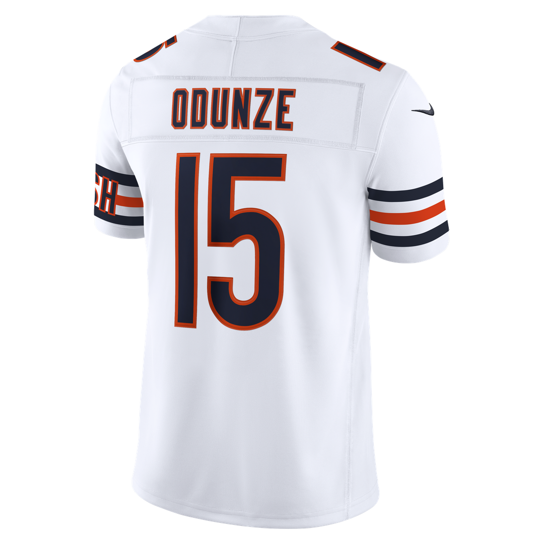 Rome Odunze Chicago Bears Nike White Vapor F.U.S.E. Stitched Limited Jersey