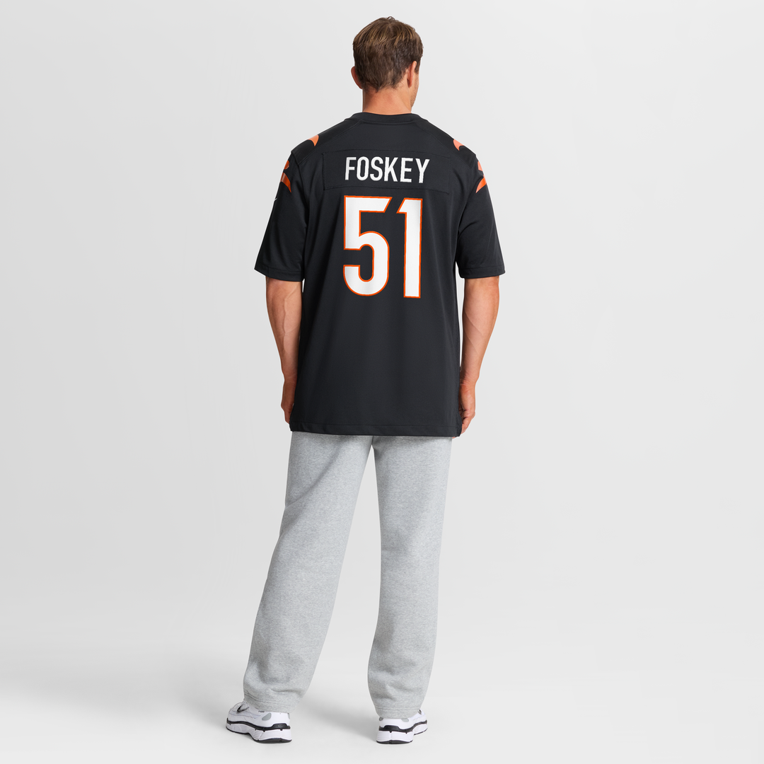 Isaiah Foskey Cincinnati Bengals Nike Black Team Game Jersey
