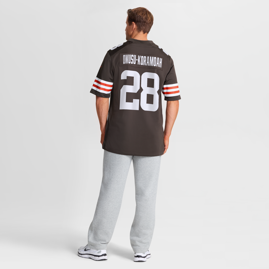 Jeremiah Owusu-Koramoah Cleveland Browns Nike Brown Game Player Jersey