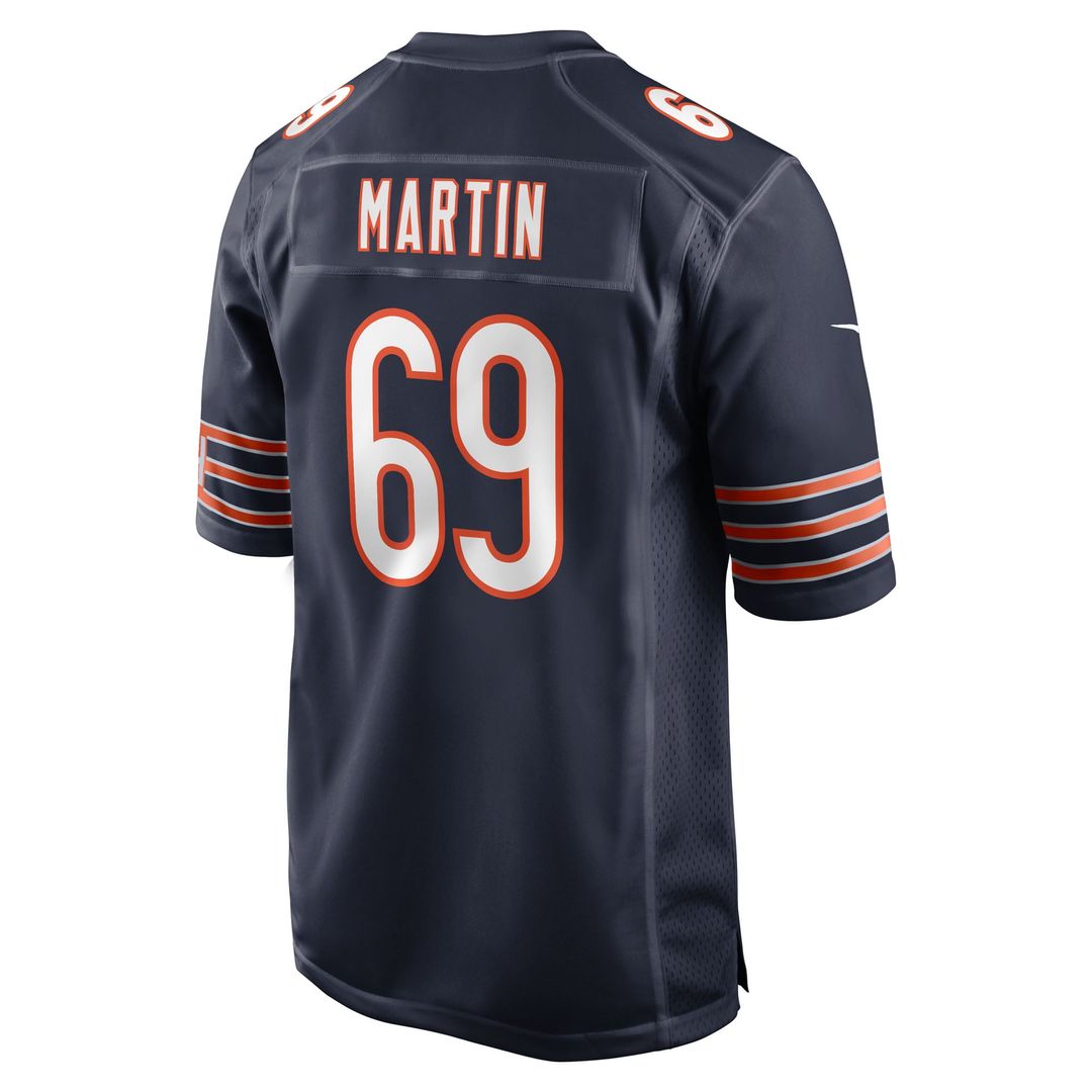 Jeremiah Martin Chicago Bears Nike Navy Team Game Jersey
