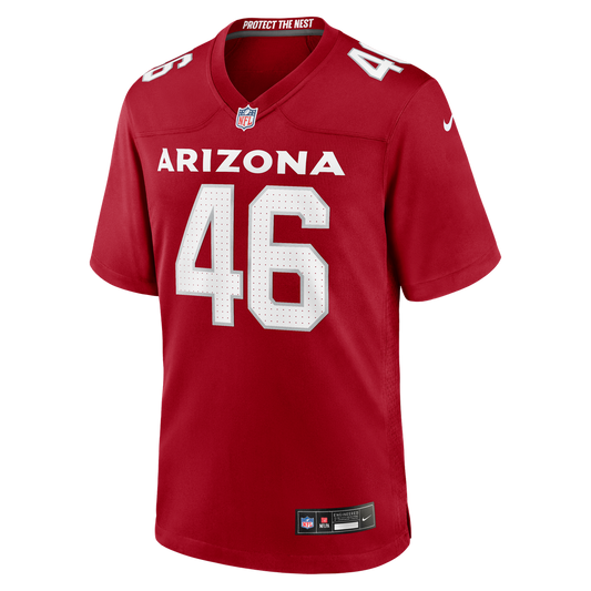 Aaron Brewer Arizona Cardinals Nike Cardinal Team Game Jersey