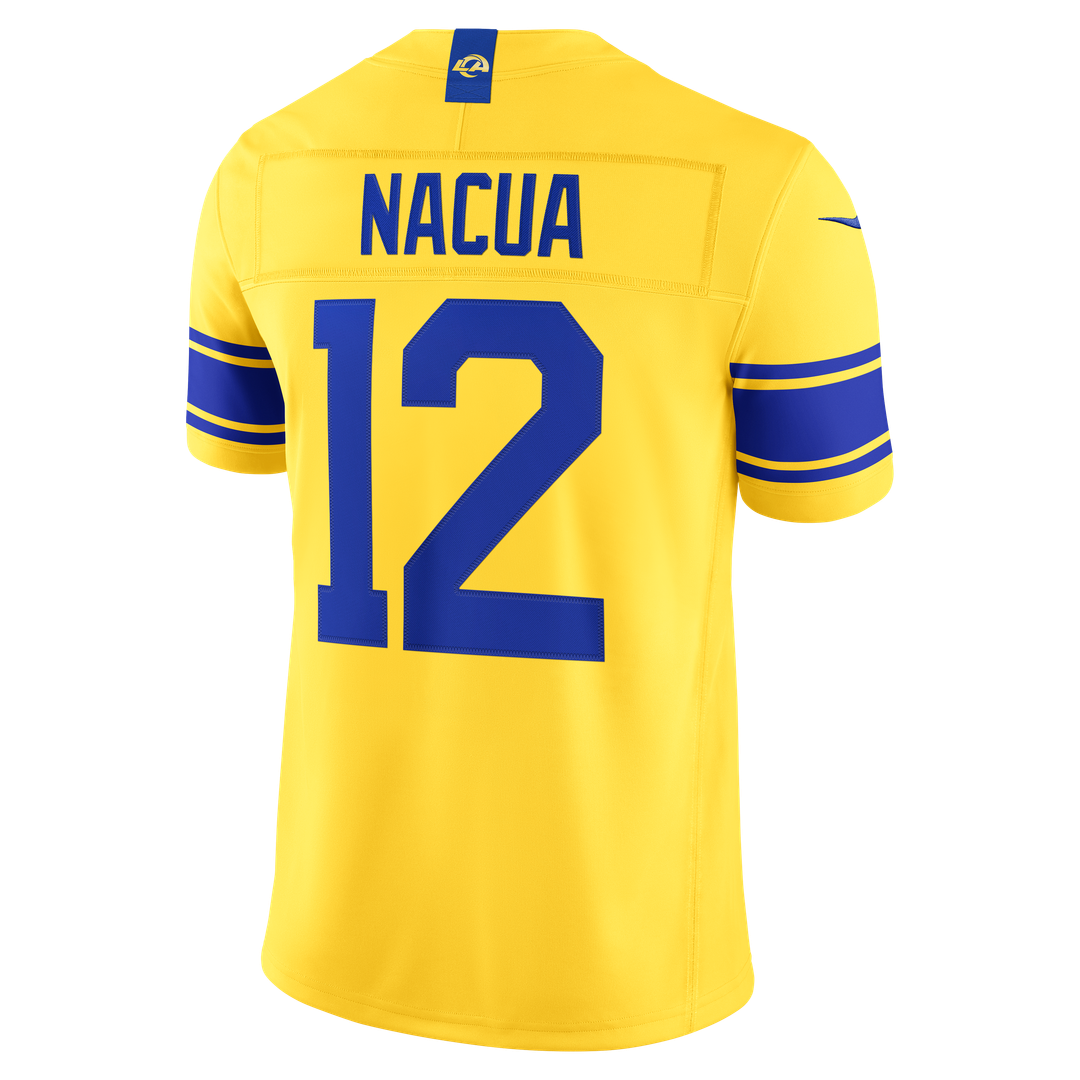 Puka Nacua Los Angeles Rams Nike White Vapor F.U.S.E. Stitched Limited Jersey
