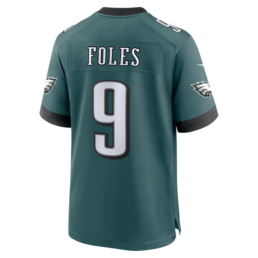 Nick Foles Philadelphia Eagles Nike Midnight Green Team Retired Player Game Jersey
