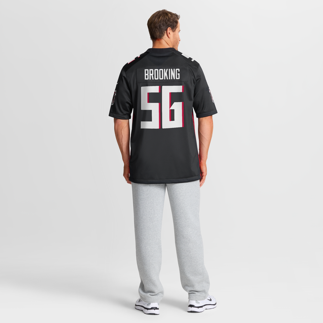 Keith Brooking Atlanta Falcons Nike Black Game Retired Player Jersey