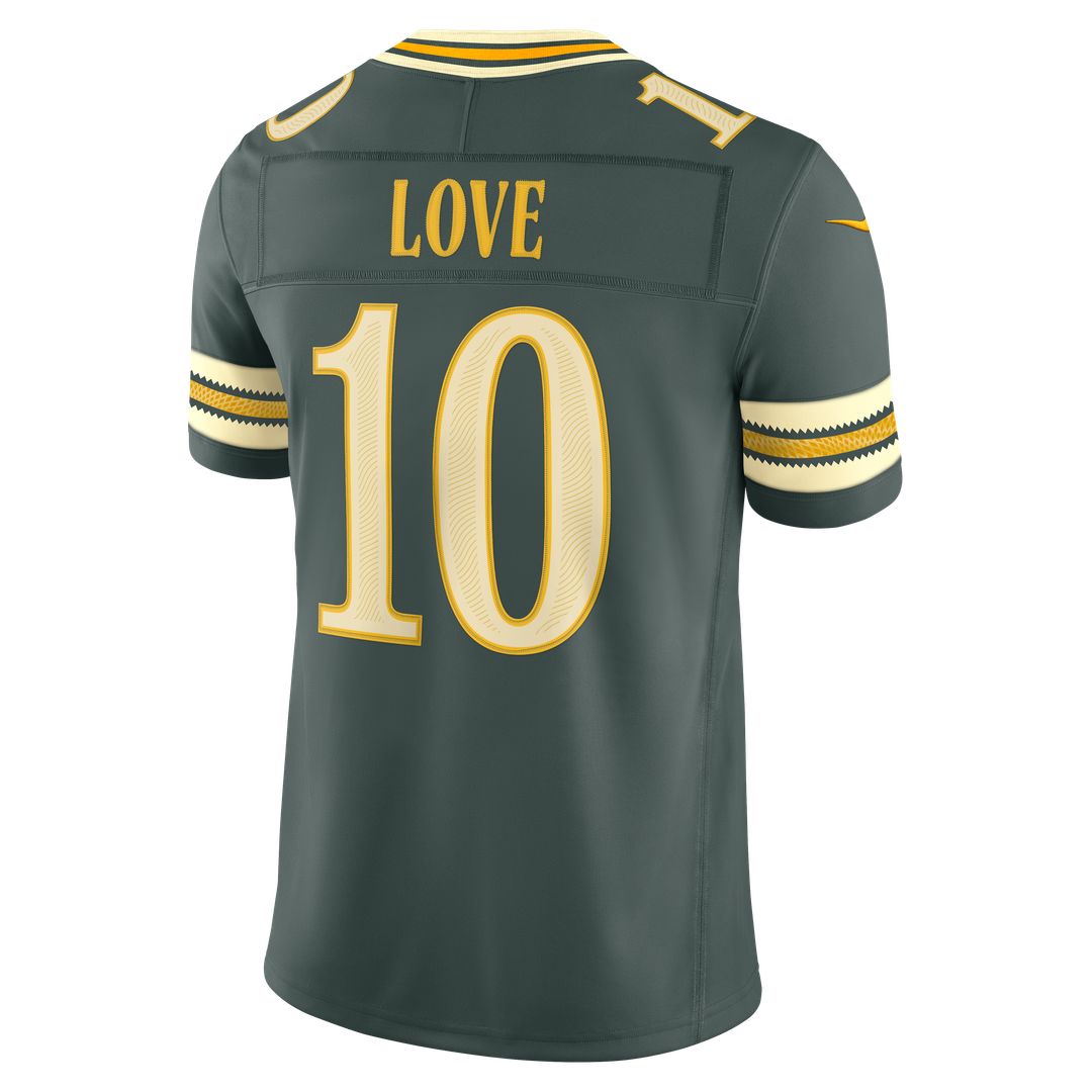 Jordan Love Green Bay Packers Nike Green 2026 Rivalries Collection Stitched Limited Jersey