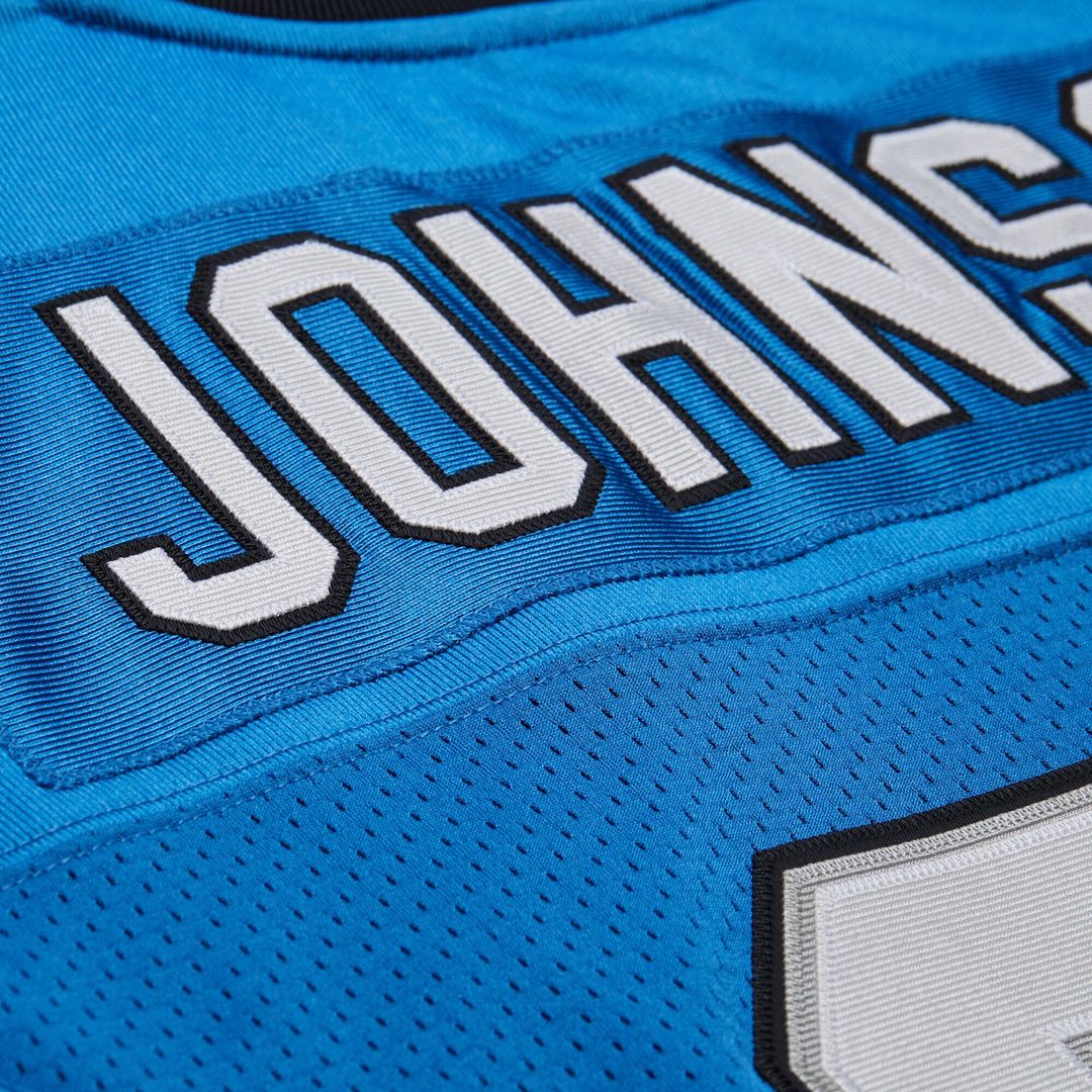 Calvin Johnson Detroit Lions Mitchell & Ness Black 2007 Authentic Throwback Jersey