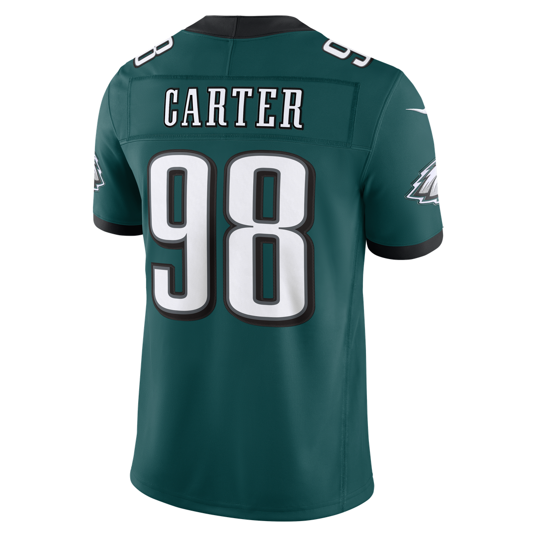 Jalen Carter Philadelphia Eagles Nike Kelly Green Alternate Vapor F.U.S.E. Stitched Limited Jersey