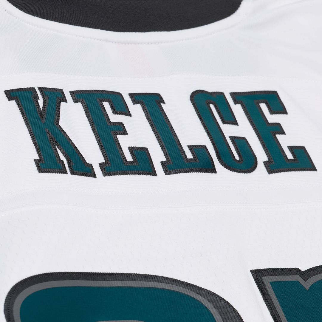 Jason Kelce Philadelphia Eagles Mitchell & Ness White Big & Tall 2011 Legacy Replica Player Jersey