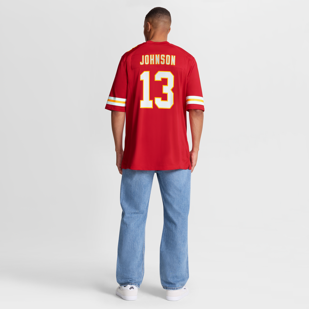 Nazeeh Johnson Kansas City Chiefs Nike Red Game Player Jersey