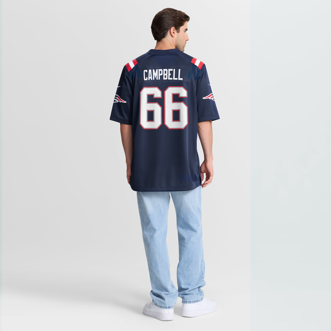 Will Campbell New England Patriots Nike Navy Team Game Jersey