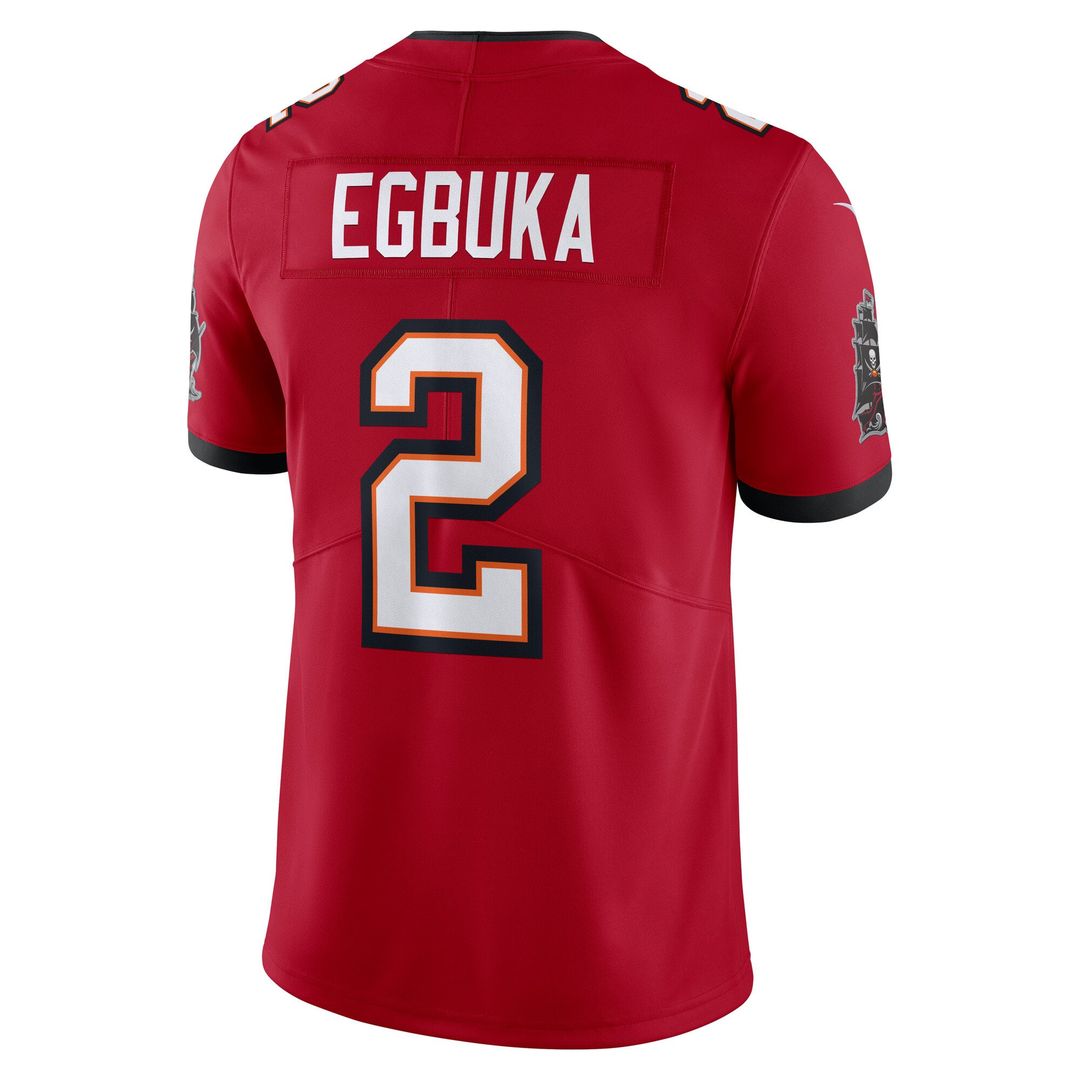 Emeka Egbuka Tampa Bay Buccaneers Nike Red Vapor Untouchable Stitched Limited Jersey
