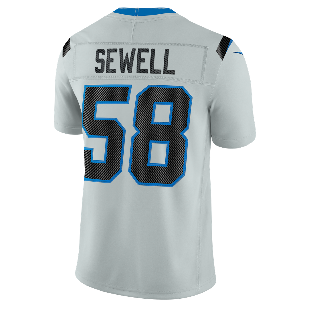 Penei Sewell Detroit Lions Nike Silver 2026 Rivalries Collection Stitched Limited Jersey