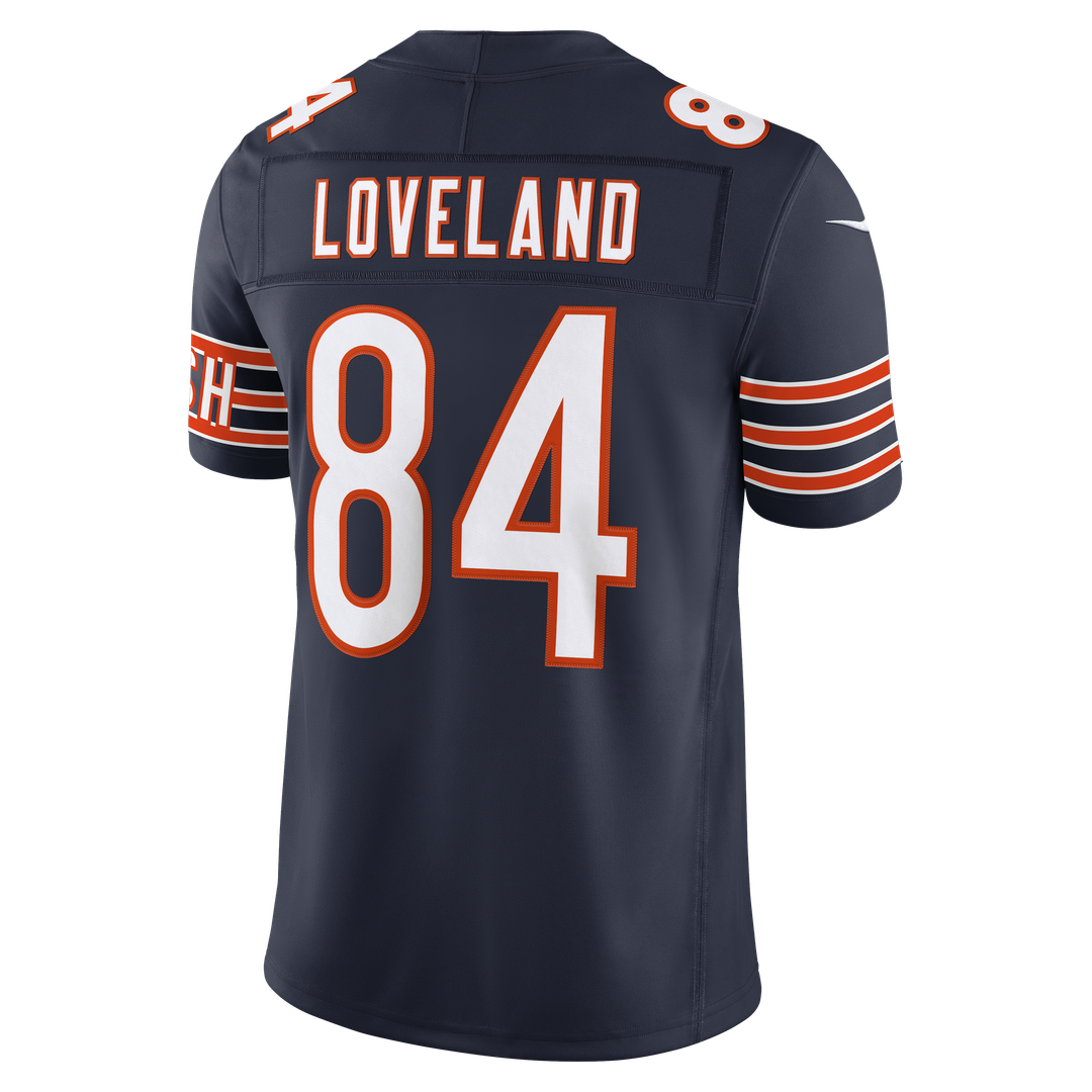 Colston Loveland Chicago Bears Nike Navy Team Vapor F.U.S.E. Stitched Limited Jersey