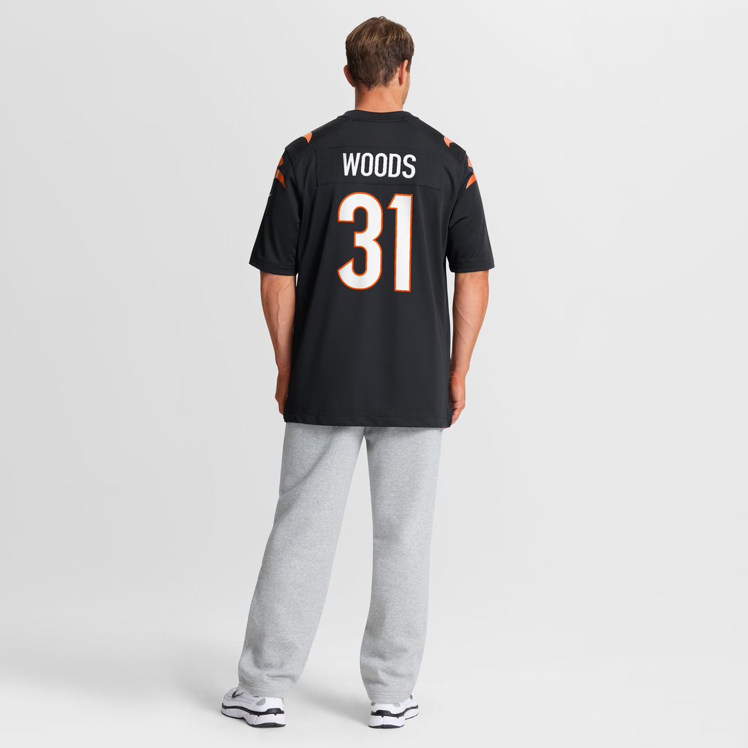 Ickey Woods Cincinnati Bengals Nike Black Retired Player Game Jersey
