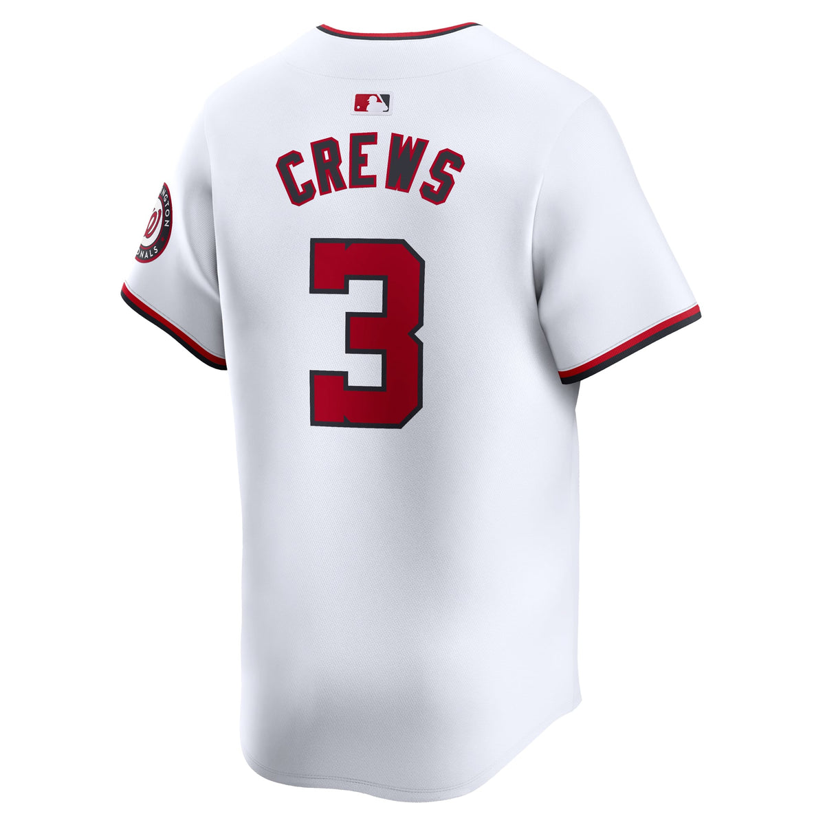 Washington Nationals Dylan Crews Nike White Home Limited Player Jersey
