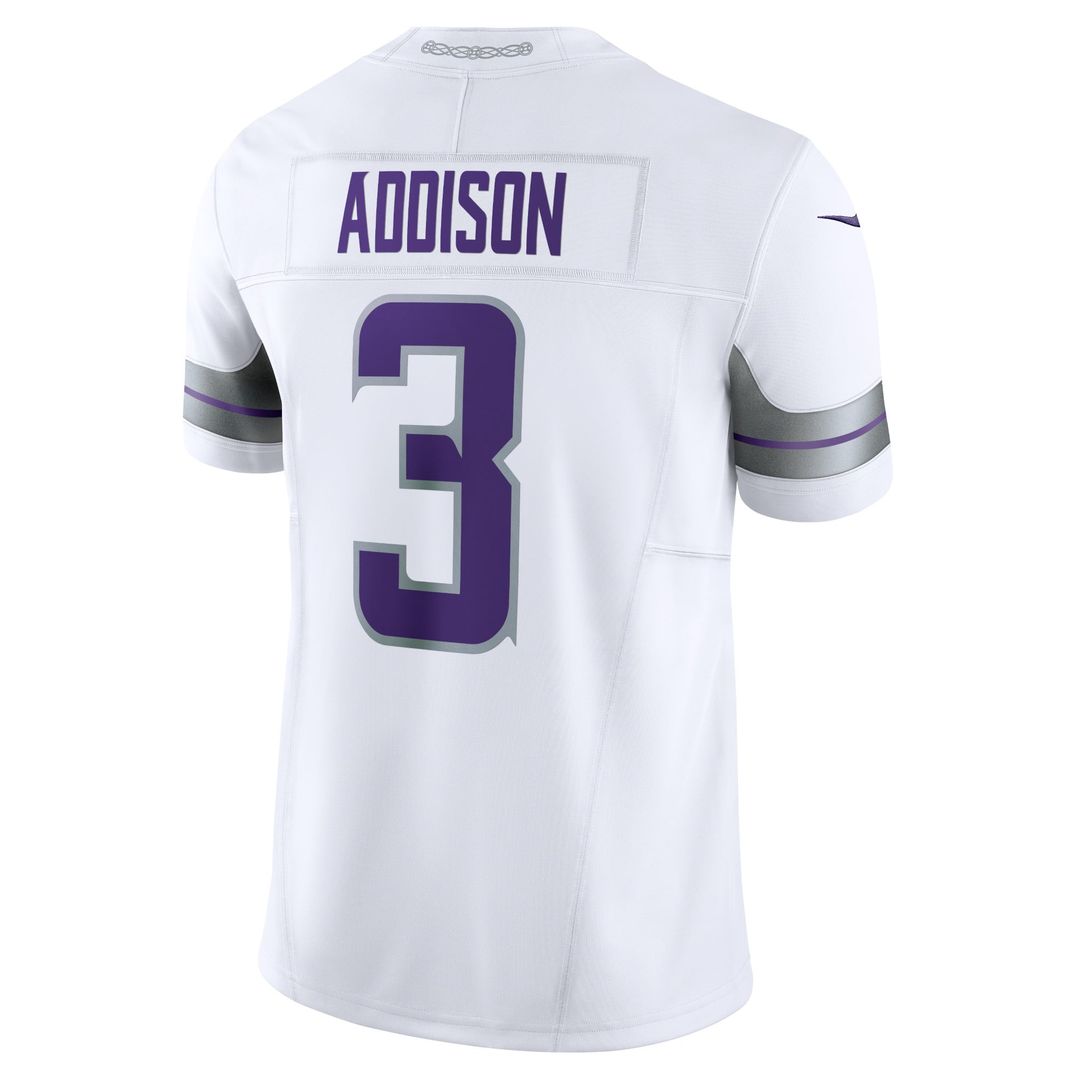 Jordan Addison Minnesota Vikings Nike White Alternate Vapor F.U.S.E. Limited Jersey