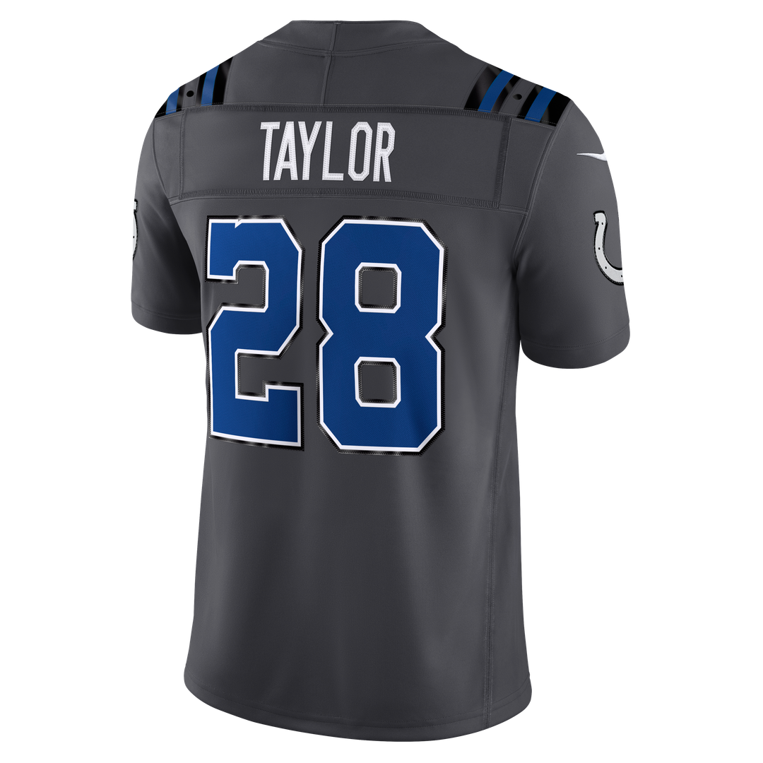 Jonathan Taylor Indianapolis Colts Nike Anthracite 2026 Rivalries Collection Stitched Limited Jersey