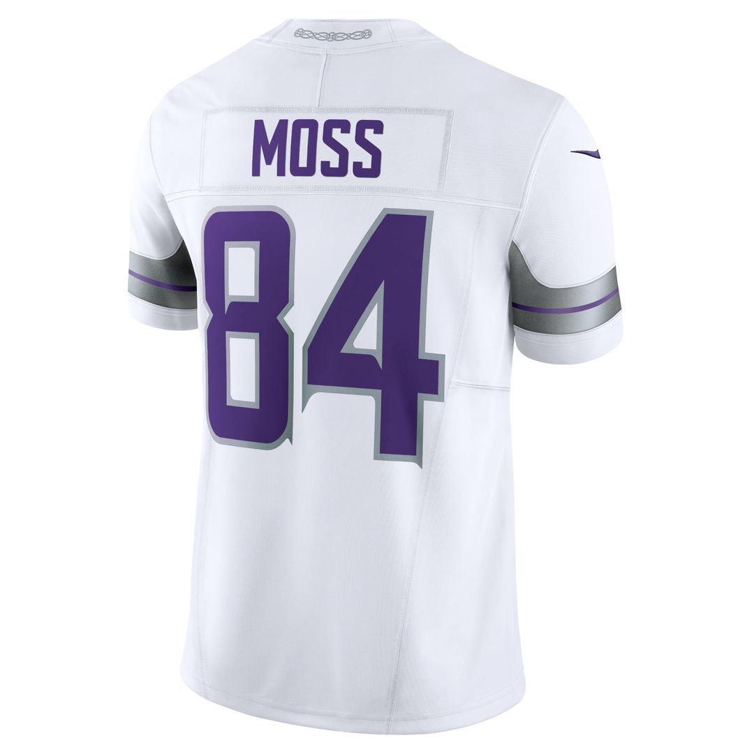 Randy Moss Minnesota Vikings Nike White Alternate Vapor F.U.S.E. Retired Player Limited Jersey
