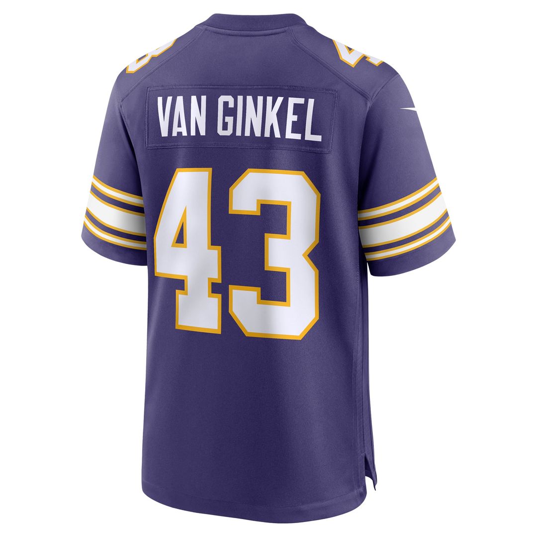 Andrew Van Ginkel Minnesota Vikings Nike Purple Alternate Game Jersey