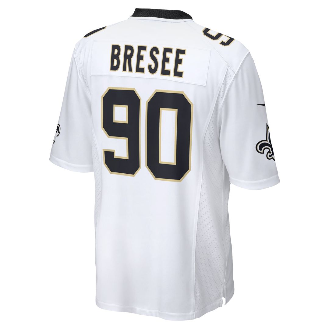 Bryan Bresee New Orleans Saints Nike White Game Jersey