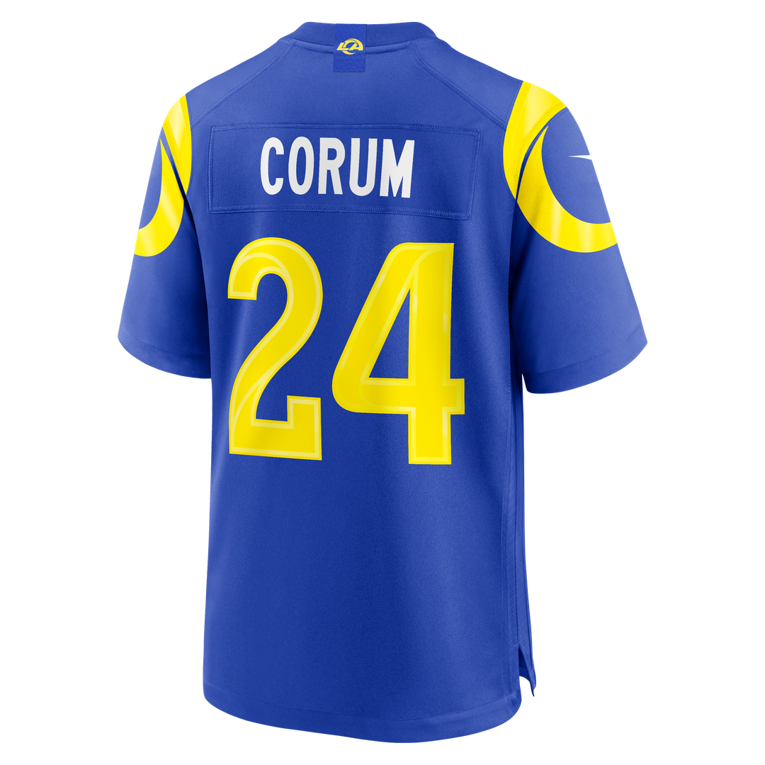 Blake Corum Los Angeles Rams Nike Royal Game Jersey