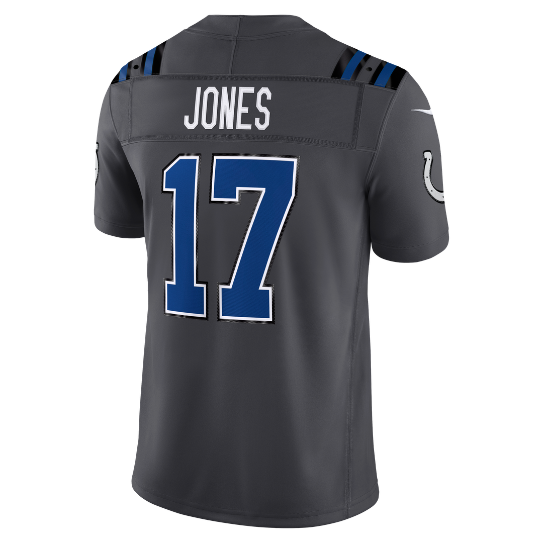 Daniel Jones Indianapolis Colts Nike Anthracite 2026 Rivalries Collection Stitched Limited Jersey