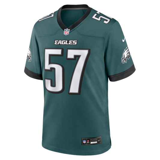 A.J. Epenesa Philadelphia Eagles Nike Midnight Green Team Game Jersey