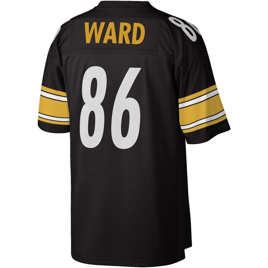 Hines Ward Pittsburgh Steelers Mitchell & Ness Black Legacy Replica Jersey