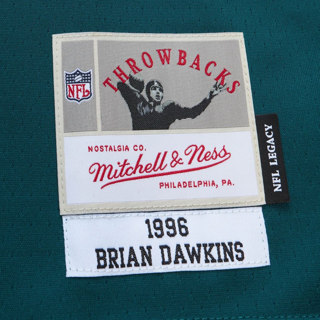 Brian Dawkins Philadelphia Eagles Mitchell & Ness Black Legacy Replica Jersey