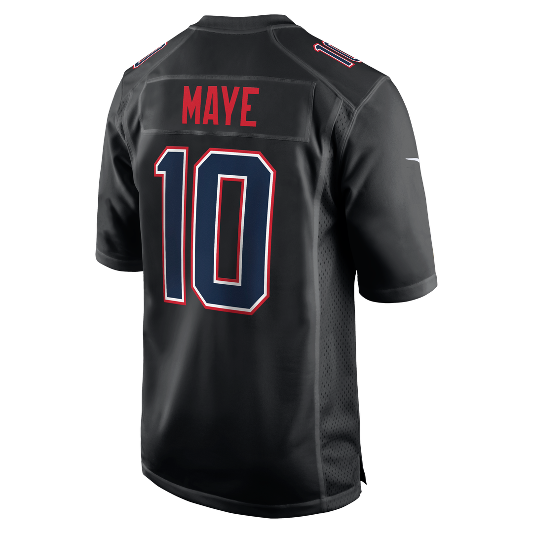 Drake Maye New England Patriots Nike Tundra White Game Jersey