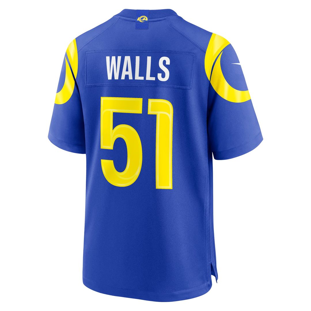 Eddie Walls III Los Angeles Rams Nike Royal Game Jersey