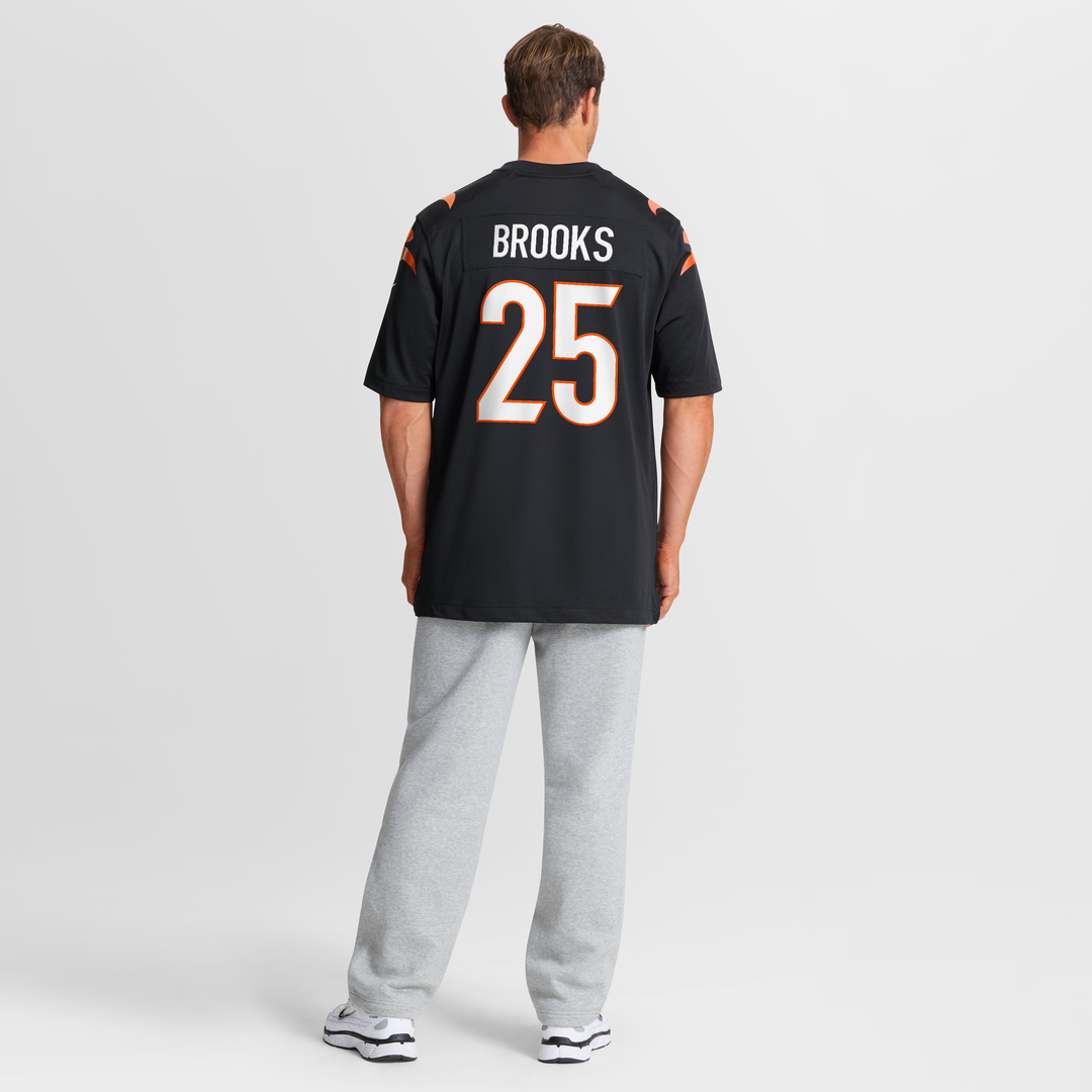 Tahj Brooks Cincinnati Bengals Nike Black Team Game Jersey