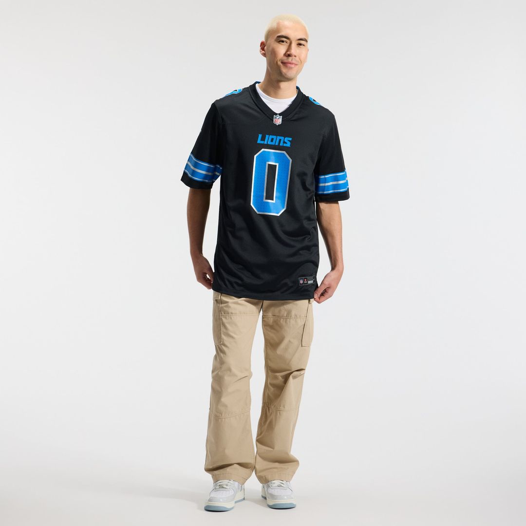 Jahmyr Gibbs Detroit Lions Nike White Game Player Jersey