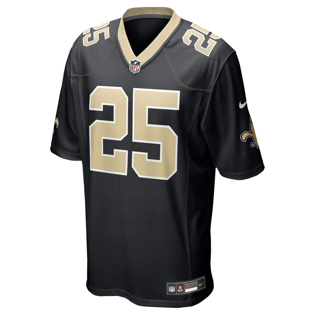 Rejzohn Wright New Orleans Saints Nike Black Team Game Jersey