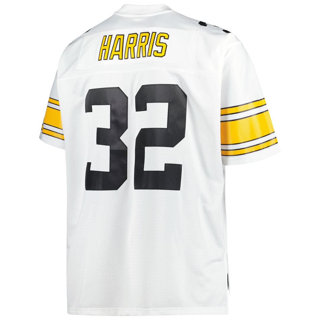Franco Harris Pittsburgh Steelers Mitchell & Ness Black Big & Tall 1976 Legacy Retired Player Jersey
