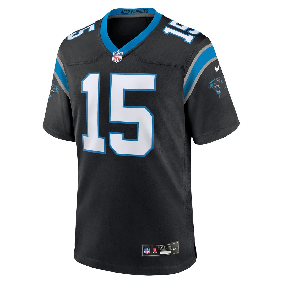 Jimmy Horn Jr Carolina Panthers Nike Black Team Game Jersey