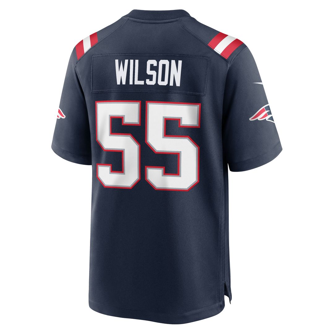 Jared Wilson New England Patriots Nike Navy Team Game Jersey