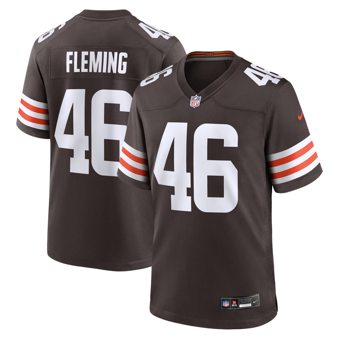 Don Fleming Cleveland Browns Nike Brown Retired Player Jersey