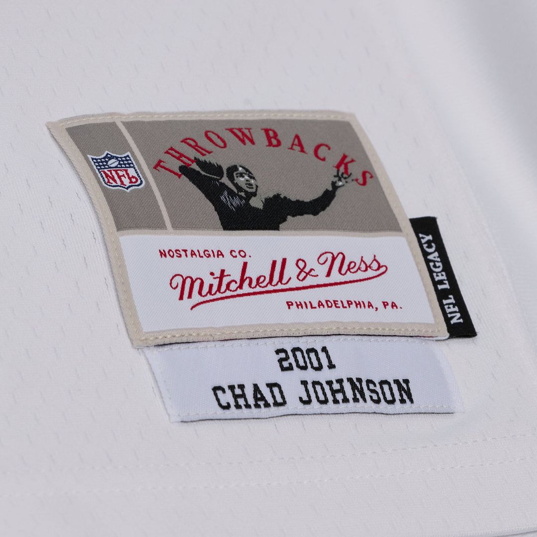 Chad Johnson Cincinnati Bengals Mitchell & Ness White 2001 Legacy Replica Player Jersey