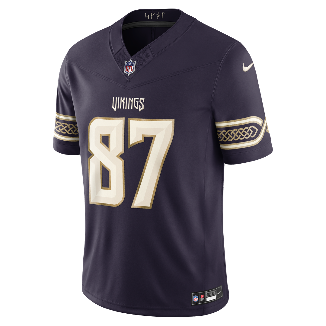 T.J. Hockenson Minnesota Vikings Nike Purple 2026 Rivalries Collection Stitched Limited Jersey