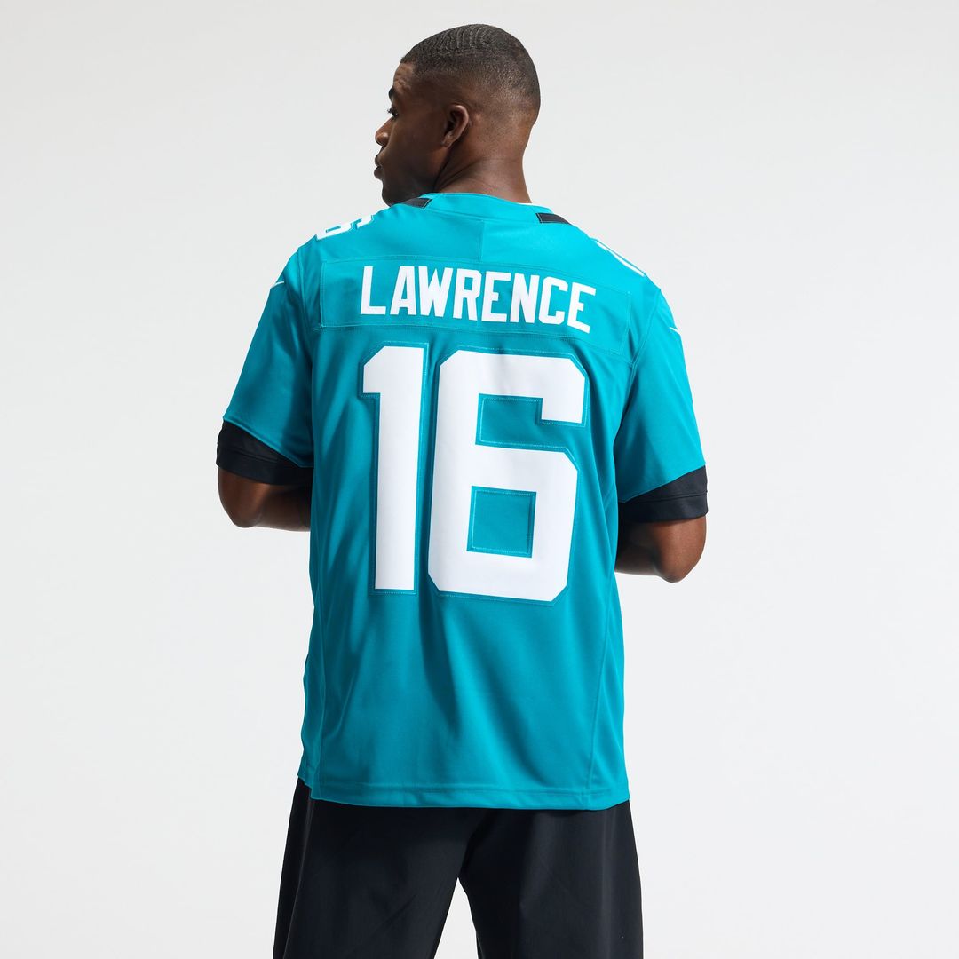 Trevor Lawrence Jacksonville Jaguars Nike Teal Team Vapor F.U.S.E. Stitched Limited Jersey