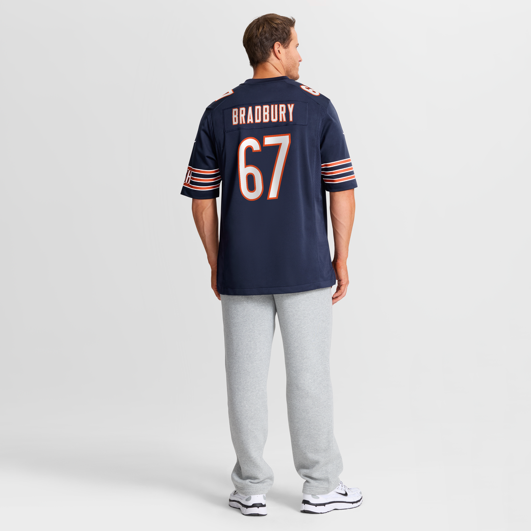 Garrett Bradbury Chicago Bears Nike Navy Team Game Jersey